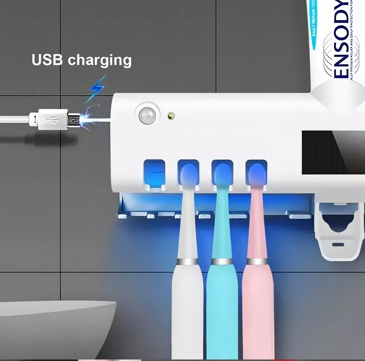 Dispensador Crema Dental+ Soporte Esteri